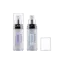 Queens Packaging Co., ltd.  1.7oz / 50ml AS Cylinder Airless Pump Bottle with Clear AS Overcap & PP Pump with Metallized Collar, 0.2cc Dosage