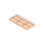 Hangzhou Ecopack Technology Co., Ltd 24g 6-Pan Rectangular ABS Eyeshadow Palette with Rectangular Wells and Fully Transparent AS Lid