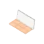 Hangzhou Ecopack Technology Co., Ltd 24g 6-Pan Rectangular ABS Eyeshadow Palette with Rectangular Wells and Fully Transparent AS Lid