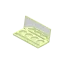 Hangzhou Ecopack Technology Co., Ltd 8g 4-Pan Rectangular ABS Eyeshadow Palette with Round Wells, Mirror & Applicator Well