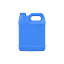 1L / 32oz 33mm F-Style Oblong HDPE Plastic Jug with Label Panel