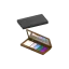 Choebe Group 6.2g 5-Pan Rectangular ABS Eyeshadow Palette with Rectangular Wells, Mirror & Clasp Closure