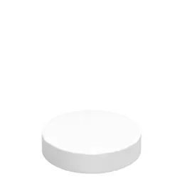 Smooth Straight Sided Flat Threaded Closure