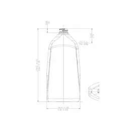 The image shows the Resilux 27.0oz PET Bottle (A270E39). It is a clear, cylindrical plastic bottle with smooth sides and a rounded shoulder leading to a narrow neck and threaded opening. The bottle is empty and displayed against a plain white background.