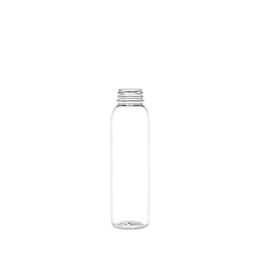 The image features a clear plastic bottle with a smooth, cylindrical shape and a slight taper towards the neck. The bottle has a standard screw cap opening. The product name is "Resilux 16.0oz PET Bottle."