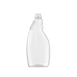 The image shows the Resilux 32.0oz PET Bottle A320E0E. It is a clear, cylindrical plastic bottle with a smooth surface and a screw-top neck designed for a cap. The bottle is empty and appears to be made of transparent PET material, allowing full visibility of the interior. The shape is simple and functional, suitable for holding liquids.