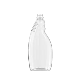 The image shows a clear, cylindrical Resilux 32.0oz PET Bottle (A320E2N) with a smooth surface and a wide, rounded shoulder leading up to a narrow neck. The bottle has a standard screw-top opening at the top, designed for a cap (not shown in the image). The overall design is simple and functional, suitable for storing liquids. The transparency of the PET material makes the bottle's contents visible.