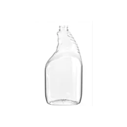 The image shows a clear, cylindrical plastic bottle with a screw-top cap. The bottle has a smooth surface and a wide mouth, making it suitable for storing liquids. The product name is "Resilux 40.0oz PET Bottle."