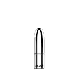 The image displays the JCOP 0.1oz Aluminum Lip Stick. The product has a sleek, cylindrical aluminum body with a smooth finish. The cap, also made of aluminum, fits snugly on top of the base, creating a seamless and polished look. The overall design is minimalist and modern, emphasizing the metallic sheen of the aluminum material. There are no visible brand markings or text on the product, maintaining a clean and sophisticated aesthetic.
