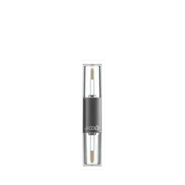 The image shows the JCOP 0.0oz Aluminum Lip Gloss Tube. It is a sleek, cylindrical tube made of silver aluminum with a smooth, reflective surface. The tube includes a matching cap that is also silver and has a shiny finish. The overall design is minimalist and modern, suitable for holding lip gloss products.