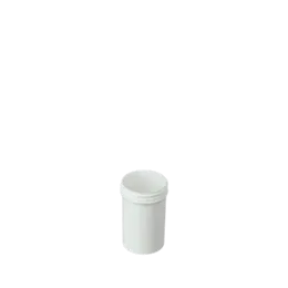 The image shows a Mold Rite Plastics 3.0oz PP Jar. The jar is cylindrical with a wide, smooth surface and is made of translucent polypropylene (PP) material. The jar has a screw-on lid that fits securely on top. The overall design is simple and functional, making it suitable for storing various products.