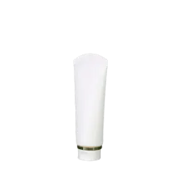 3.4oz/100ml PE Coex Squeeze Tube with Arched Top, Gold Accent Band & Flip Top Cap