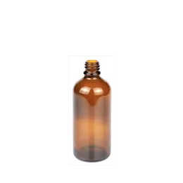 3.4oz /100ml 18mm Glass Round Bottle
