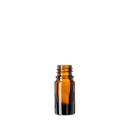 The image shows the "Calaso 0.2oz Glass Dropper Bottle." The bottle is clear with a cylindrical shape and features a black dropper cap. The dropper has a small, tapered nozzle for precise dispensing. The overall design is sleek and minimalist, suitable for storing and dispensing small quantities of liquids such as essential oils or serums.