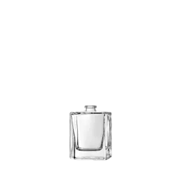 The image displays the Calaso 1.0oz Glass Dropper Bottle. The bottle is transparent with a cylindrical shape, showcasing a sleek and minimalist design. It is paired with a black dropper cap, which includes a rubber bulb for dispensing liquids. The overall appearance is clean and professional, suitable for storing and dispensing various liquids.