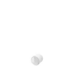 The image shows the Calaso PP Dropper DIN18, model RGB02C2B002-001. The dropper consists of a black screw cap with ridged sides for better grip, attached to a clear, slender pipette. The design is sleek and functional, suitable for dispensing small amounts of liquid. The overall appearance is professional and clean.