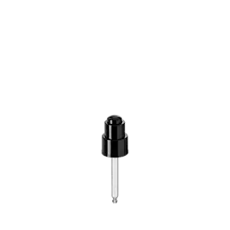 The image shows the Calaso PP Dropper 24/410, a plastic dropper designed for dispensing liquids. The dropper features a white ribbed cap with a smooth, cylindrical base and a narrow nozzle. The cap is attached to the base, which is intended to fit onto a bottle with a 24/410 neck finish. The overall design is clean and functional, suitable for precise liquid dispensing.