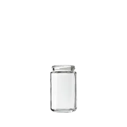 The image shows the Calaso 5.1oz Glass Jar. It is a clear, cylindrical jar with smooth, transparent glass that allows the contents to be visible. The jar features a wide opening at the top, suitable for easy filling and dispensing. The overall design is sleek and modern, with clean lines and a polished appearance.