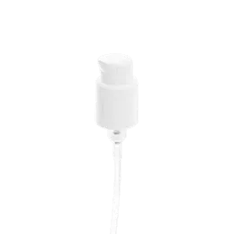 The image shows the Calaso PP Pump 24/410, a cylindrical pump dispenser with a smooth white finish. The pump features a ribbed collar for secure attachment and a standard nozzle for dispensing liquids. The overall design is sleek and functional, suitable for a variety of liquid products.