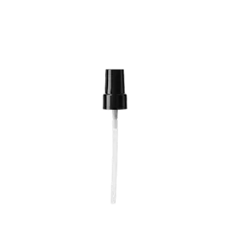 The image displays the Calaso PP Pump 20-410 FPB09A3C002, a white plastic pump dispenser designed for bottles. The pump features a ribbed collar and a smooth actuator, which is pressed to dispense the product. The stem of the pump is long and slender, indicating that it can be inserted into a bottle to draw out liquid. The overall design is sleek and functional, suitable for a variety of liquid products such as lotions, soaps, or other personal care items.