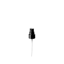 The image shows the Calaso PP Sprayer 20-410. The product is a plastic spray nozzle that comes in a white color. It has a ribbed collar for easy grip and attachment to bottles, and a long dip tube extending from the bottom. The nozzle is designed for spray applications and features a simple, functional design.