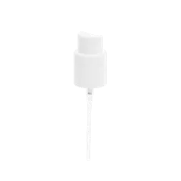 The image displays the Calaso PP Sprayer 24/410. It is a plastic spray nozzle, primarily white with a clear, transparent overcap. The sprayer has a ribbed collar for better grip and compatibility with bottles that have a 24/410 neck size. The trigger mechanism is ergonomically designed for ease of use.
