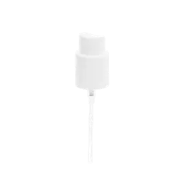 The image shows the Calaso PP Sprayer 24/410, a plastic spray nozzle attachment for bottles. The sprayer is white with a ribbed collar for easy grip and a clear plastic cap covering the nozzle. The nozzle itself is designed for fine mist spraying, and the product appears to be suitable for personal care or household applications.