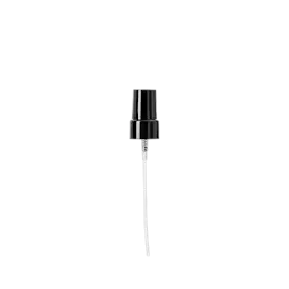 The image shows the Calaso PP Sprayer 18-415. It is a plastic spray nozzle designed for dispensing liquids. The sprayer is white and features a ribbed neck for a secure grip during attachment. The nozzle head is flat and round, with a small opening for spraying. The sprayer is typically used with bottles that have an 18-415 neck size.