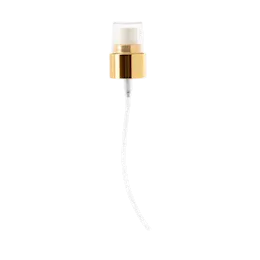 The image shows the Calaso PP Sprayer 24/410. It is a white plastic spray nozzle with a clear, ribbed plastic cap. The sprayer features a long dip tube extending from the nozzle, designed to be inserted into a bottle. The nozzle has a smooth, ergonomic design and a trigger for easy spraying. The cap fits snugly over the nozzle to prevent accidental spraying and contamination.
