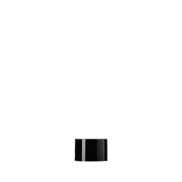 The image shows the Calaso PP Threaded Closure 24/410. It is a white, plastic screw cap designed for use with bottles that have a 24/410 thread finish. The cap features a smooth, flat top and ribbed sides for easy grip and secure closure.