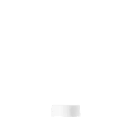 The image shows the Calaso PP Threaded Closure 35 Special HBA01A1A001-001. It is a white, circular plastic cap with a smooth surface and fine ridges around the edge for easy gripping. The cap is designed to fit securely onto a corresponding container, featuring standard threading on the inside. The overall design is simple and functional, suitable for various packaging needs.