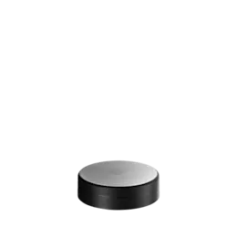 The image shows a Calaso PP Threaded Closure 47 Special. It is a translucent, circular plastic cap designed to screw onto the top of a container. The closure has a smooth, glossy finish and appears to be durable with fine threading on the inner surface for secure attachment. The design is simple and functional, suitable for various packaging needs.