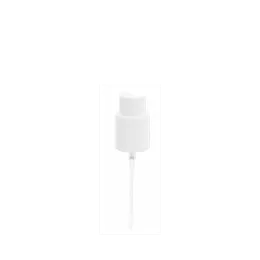 The image features the Calaso PP Sprayer 24-410. It is a plastic spray nozzle with a ribbed neck and a clear cap. The sprayer head is white, and the nozzle is designed for even spray distribution. The clear cap fits snugly over the nozzle to prevent accidental spraying and to keep the nozzle clean when not in use. The sprayer is typically used for dispensing liquids such as cleaning solutions or personal care products.