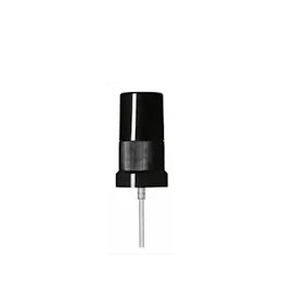 The image displays the Calaso PP Sprayer DIN18 ABB02A3B030-200. It is a white plastic sprayer with a ribbed nozzle for easy grip and a transparent cap covering the nozzle. The sprayer is designed to fit on bottles with a DIN18 neck finish, commonly used for dispensing liquids in a fine mist. The overall design is functional and clean, with a focus on practicality and ease of use.