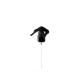 The image features the Calaso PP Sprayer 24/410. This product is a white plastic spray nozzle with a ribbed texture on the cap for easy grip. The sprayer includes a transparent plastic tube that extends downward for dispensing liquid. The overall design of the Calaso PP Sprayer 24/410 is functional and practical, suitable for various spray applications.