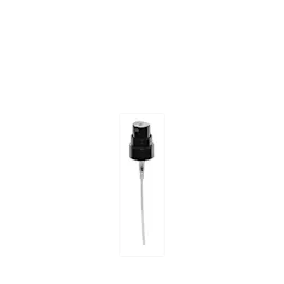 The image depicts the Calaso PP Sprayer 18-400 FPB05A3B003-200. It is a white, plastic spray nozzle with a ribbed collar designed to fit onto a bottle with an 18-400 neck finish. The sprayer includes a clear plastic tube that extends downward, designed to reach the liquid contents of the bottle. The nozzle head has a rounded design for easy pressing, and it features a small opening for dispensing the spray. The overall design is practical and functional for a variety of liquid dispensing needs.