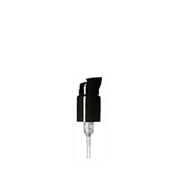 The image shows the Calaso PP Pump 24/410. This product features a sleek, cylindrical design with a smooth, white plastic exterior. The pump head is slightly rounded with a flat top, and the nozzle extends outward for easy dispensing. The neck of the pump has ridges, ensuring a secure attachment to bottles with a 24/410 neck size. The overall appearance is clean and modern, suitable for a variety of liquid dispensing applications.