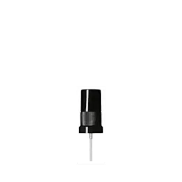 The image features the Calaso PP Sprayer DIN18. It is a white plastic sprayer with a ribbed texture for grip. The product has a sleek, cylindrical design with a nozzle at the top for spraying liquids. The nozzle is slightly tapered and the sprayer appears to be designed for ease of use with an ergonomic trigger mechanism. The overall appearance is clean and functional, suitable for a variety of liquid dispensing needs.
