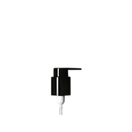 The image shows the Calaso PP Pump 24/410. This product features a white plastic pump with a smooth, rounded actuator and a ribbed collar for better grip. The pump is designed for dispensing liquids and has a standard 24/410 neck size, making it compatible with various bottles. The overall design is functional and sleek, suitable for personal care or household products.