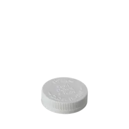 The image shows the MRP Solutions PP Threaded Closure 53-400. It is a black, circular plastic cap with a smooth, flat top and a threaded outer edge, designed to screw onto a container. The closure has a simple, clean design with no visible logos or markings.