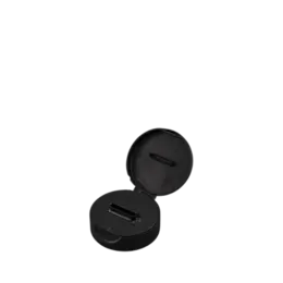 The image shows the MRP Solutions PP Flip Top Cap 38-400. The cap is primarily white and features a smooth, rounded design with a flip-top mechanism. The flip-top section has a slightly raised surface for easy opening. The cap appears to be made of plastic and is designed to fit a 38-400 neck finish, commonly used for bottles and containers.