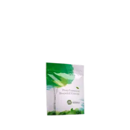 The image features the Elk Packaging 6.0oz PE Standup Pouch. The pouch is shown standing upright with a white background, highlighting its shape and structure. It appears to be made of a flexible material with a smooth, clean surface. The top of the pouch has a resealable zipper closure, and the bottom is gusseted to allow the pouch to stand independently. The front of the pouch is plain without any labels or branding, showcasing a minimalist design. 