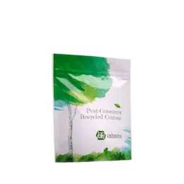 The image shows a standup pouch from Elk Packaging. The pouch has a clean white background with a slight gloss finish. It features a resealable zipper at the top and is designed to hold 12.0 ounces of content. The bottom of the pouch is gusseted to allow it to stand upright when filled. The overall design is minimalistic, without any visible branding or labels, making it versatile for various types of products.