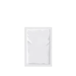 The image features the Elk Packaging 6.0oz Paper Pillow Pouch. The pouch is a rectangular, pillow-shaped package with a smooth, matte finish. It has a natural, light brown color, characteristic of unbleached paper. The edges of the pouch are neatly sealed, and there is a visible horizontal seam at the top and bottom. The front of the pouch is plain, without any labels or branding, emphasizing its minimalist design. The overall appearance is clean and simple, making it suitable for a variety of products. 