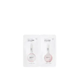 The image shows a Mono - UniFlat_Tandem 10ml stand-up pouch. The pouch is designed with a flat, rectangular shape and has a clear, transparent front that allows the contents to be visible. The packaging appears sleek and modern, suitable for holding various liquid or gel products. The top of the pouch is sealed, and it includes a small spout for easy dispensing. The overall design is minimalist and functional, aimed at efficient storage and use.