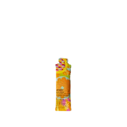 The image features the Expack 0.2oz PP Standup Pouch Mono Unitube 5ml. It is a small, clear, and flexible plastic tube designed to stand upright. The tube has a smooth, cylindrical body with a flat, sealed bottom that allows it to stand on its own. The top of the tube is sealed and appears to have a tear-off or twist-off cap for dispensing the contents. The overall design is simple and functional, suitable for holding small quantities of liquid or gel products.