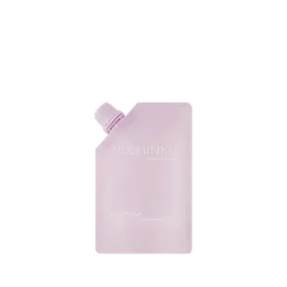 The image shows a white, rectangular, flexible pouch standing upright with a spout on the top right corner. The pouch has a smooth surface and appears to be made of a plastic material. The product name is "Expack 12 2oz PE Pouch Mono UniSpout 360ml." There are no visible labels, text, or graphics on the pouch.
