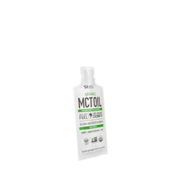 The image shows a small, rectangular sachet labeled "Identipak 0.3oz PE Sachet – Sport Drink Sachet 8ml." The sachet is designed to hold a sports drink and features a clean, minimalist design with a white background and simple text. The front of the sachet prominently displays the product name along with its capacity of 8ml. The sachet appears to be sealed at the edges, ensuring the contents are securely contained.