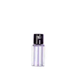 1.4oz/40ml PET Trial & Travel Round Cosmetic Bottle with Flip-Top Cap