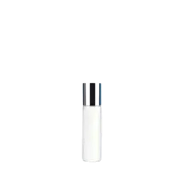 0.27oz/8ml Clear Glass Cylinder Roll On with 16mm Neck & Metal Rollerball for Fragrance, Perfume, & Essential Oils